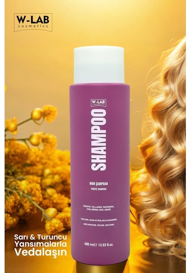 W-Lab Cosmetics Mor Şampuan 400 Ml