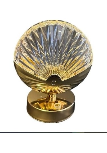 Kristal Masa Lambası Led Gold