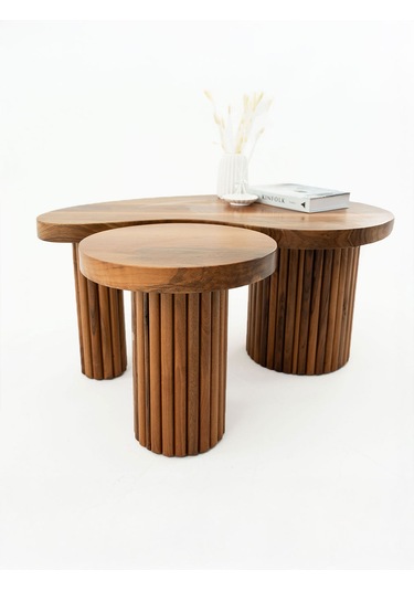 Çubuk Ayak Lara Model 2'li Yan Sehpa