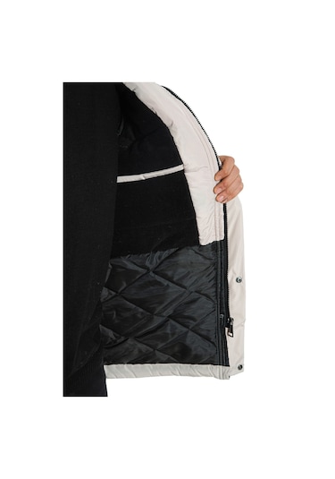 Montland Erkek Taş Içi Polarlı Su Ve Rüzgar Geçirmez Kapüşonlu Kışlık Mont Taş