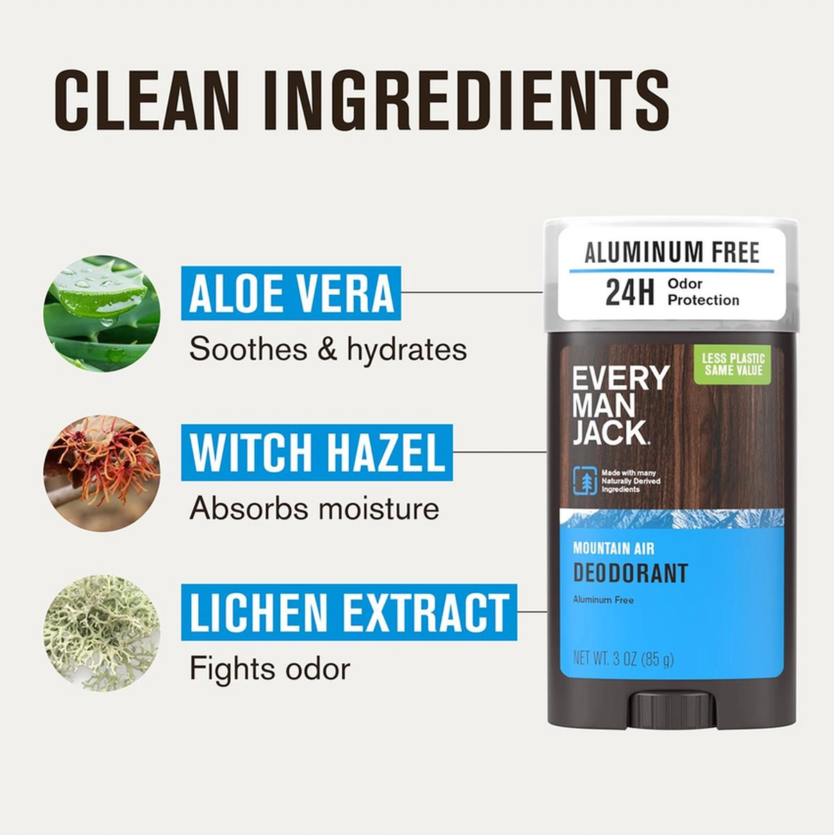 Every Man Jack Mountain Air Alüminyumsuz Stick Deodorant 85gr