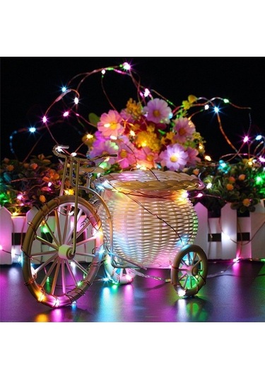 Tongxida 22m 200 Led Güneş Enerjili Ev Bahçe Bakır Tel Dize Peri Işığı Açık Hava Noel Partisi Dekoru Şerit Lamba Beyaz Işık Beyaz Işık