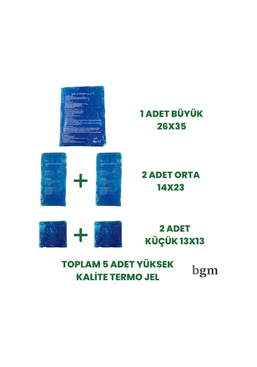 Bgm Sıcak Soğuk Termo Jel Seti 5'li