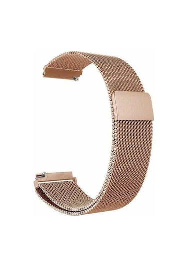 Adige Samsung Uyumlu Galaxy Uyumlu Watch 46mm Kordon Kayış Metal Hasır Örgülü 22/hs