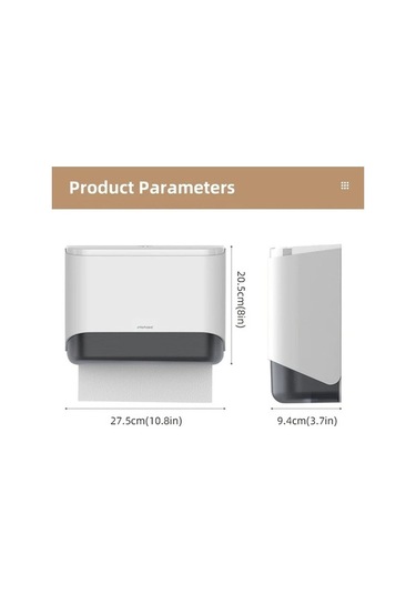 Fastbuy Challenger Yeşil Delmesiz Kağıt Havlu Kutusu, Mutfak & Tuvalet İçin Duvara Montajlı Yeşil