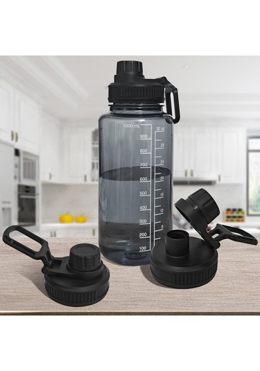 Skycity 2 Adet Değiştirilebilir Geniş Açık Çelik Çemberli Kettle Kapakları - Sızıntısız, Tek Parmaklı, Siyah Uzay Pot Kapakları Siyah