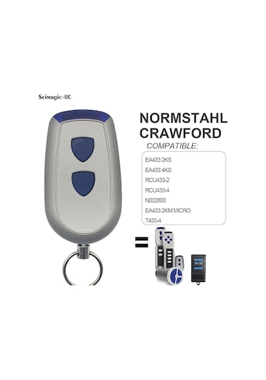 Normstahl Crawford Garaj Uzaktan Kumanda Normstahl Ea433 Uzaktan Kumandalı Garaj Kapısı 43392mhz Haddeleme Kodu Ea433 2km 2 4ks Kapı Kontrol Tarzı1