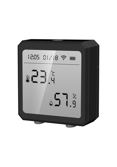 Mufunye Akıllı Wifi Ve Bluetooth Özellikli Dijital Termometre Nem Ölçer - Lcd Ekranlı, Alarm Fonksiyonlu, Alexa Uyumlu