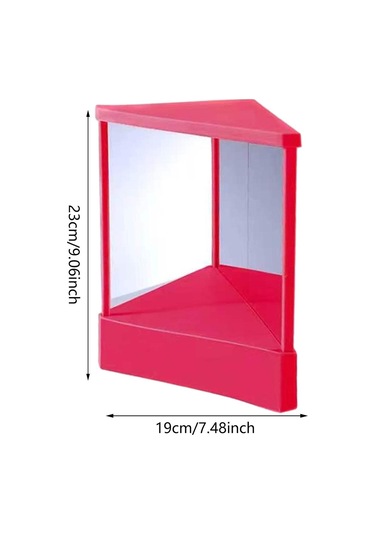 Suntek Geri Dönmeyen Ayna Kozmetik Aynası L-pembe-Kırmızı
