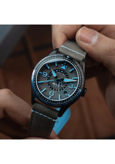 Avı-8 Flyboy Airmaster Gmt Av-4128-05 Otomatik Erkek Kol Saati Altın