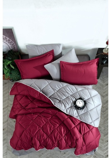 Çift Kişilik Ranforce Yorgan Prestige V1 Borgo Gri Çok Renkli