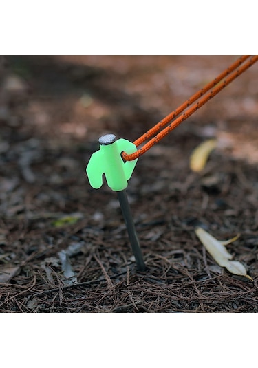 Geeksen Kamp Tenteği 21cm Güneş Işığı Parlayan Çelik Çivi 10 Adet - Dış Mekan, Kamping, Çadır Donanımı, Rüzgar Dayanıklı Kalın Tip Gümüş