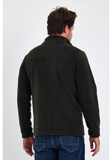 Monox Erkek Outdoor Fermuarlı Polar Ceket 001 Haki