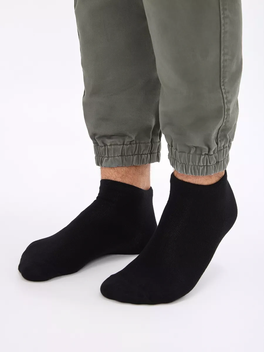 Wezege Siyah Kısa Çoraplar 12 Çift Pamuk 146393802 Siyah