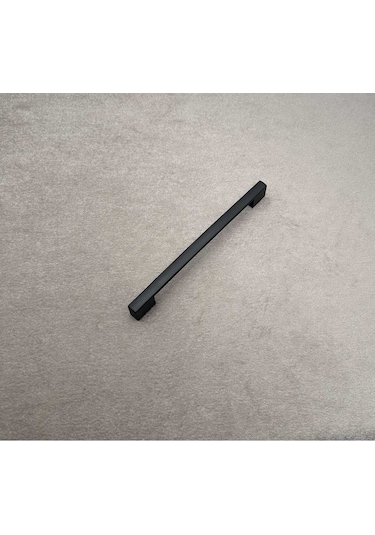 Star Mat Siyah Mutfak Dolap Çekmece Köprü Kulpu 160 Mm 192 Mm 16 Cm - 19,2 Cm 2 Adet Siyah Çift De