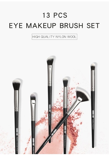 Yaozixa 13 Parça Göz Makyaj Fırçası Seti - Yumuşak Fiber Tüyler, Taşınabilir Boyut, Günlük Ve Seyahat Kullanıma Uygun Gümüş