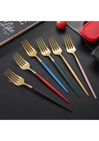 Novahub Altın Sofra Takımı Seti Kore Tarzı Toz Geçirmez Paslanmaz Çelik Çubuklarını Çatal Kaşık Yemek Takımı 3 Altın Altın