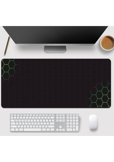 Cbtx 400x800x3mm Petek Desenli Kaymaz Kauçuk Mouse Pad Oyun Masaüstü Mat - Stil 15
