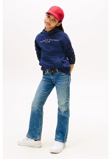 Unisex Çocuk Th Essential Hoodie Kapüşonlu Sweatshirt - Lacivert Twilight Navy