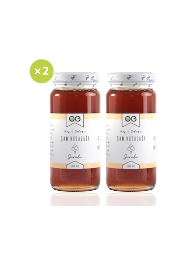 OG natural 2'li Çam Kozalağı Şurubu Rafine Şekersiz 280 G