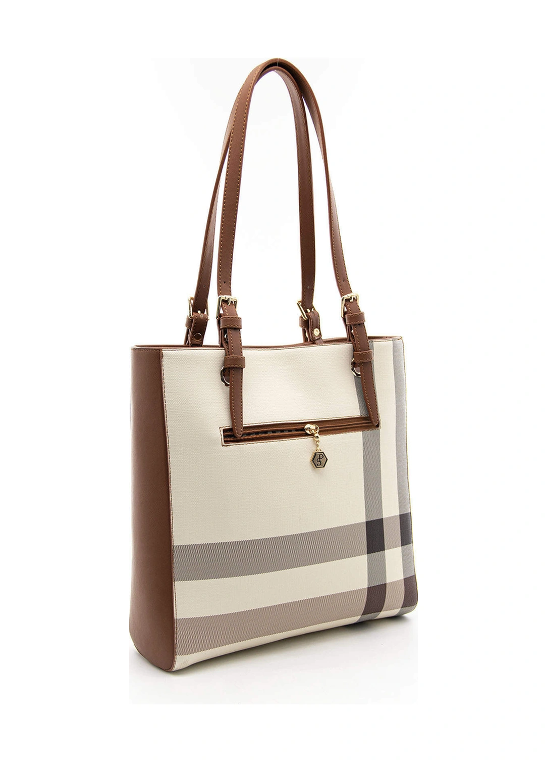 Silver Polo Kadın Omuz Çanta 1096 Krem - Taba