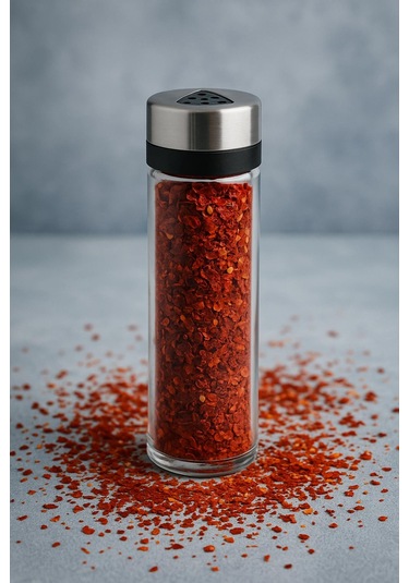 Cam Baharatlık Tuzluk Biberlik 150 Ml Çok Renkli