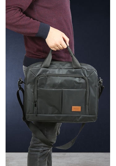 Woys Bags 15.6" 17'' İnç  Siyah Evrak Bilgisayar Notebook Laptop Çantası