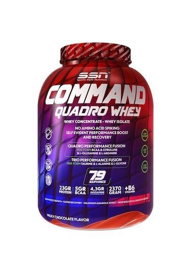 Ssn Sports Style Nutrition Ssn Command Quadro Whey Proteın Çıkola