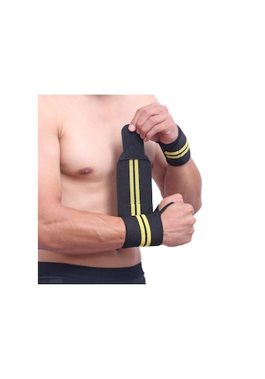 Bır Boyut-1 Parça Ayarlanabilir Ağırlık Kaldırma Kayışı Fitness Salonu Spor Bilek Wrap Bandaj El Desteği Bileklik 6 Renkler-5 Çok Renkli