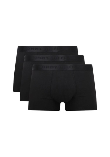 Tommy Hilfiger Tommy Hılfıger Erkek 3 Lü Boxer Um0um03393-0we Siyah