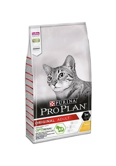 Purina Pro Plan Optirenal Tavuklu ve Pirinçli Yetişkin Kedi Maması 10 KG