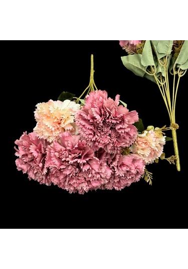 Konak Züccaciye 7 Dallı Pastel Karanfil Lila