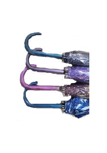 2As Manuel Baston Bayan Şemsiyesi Çok Renkli