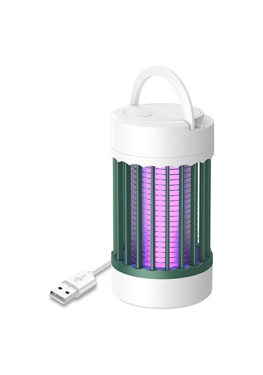 Aubyhe Usb Şarjlı Led Kovucu, İki Modlu, Uv Işık Ve Fotokatalitik Reaksiyonlu, Ev Ve Dış Mekan İçin Sessiz Komar Öldürücü Lambası Yeşil