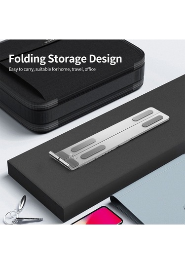 Didadodo 6 Seviyeli Taşınabilir Dizüstü Standı - Kaymaz Alüminyum Tasarım