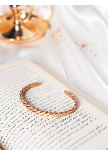 Bakır Concept Rose Mat Bakır Bileklik Çok Renkli