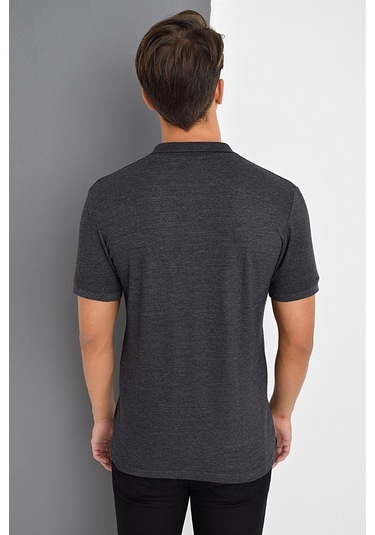 T8561 Dewberry Erkek Tshırt-antrasit Antrasit