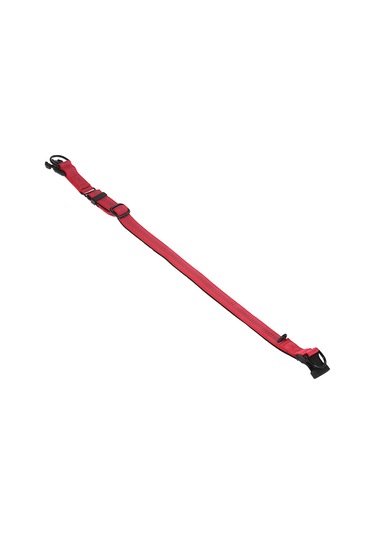 Geeroyoo Gece Görünürlüklü Ayarlanabilir Köpek Tasması - Çift Çelik Halkalı Dayanıklı Nylon, Kırmızı/turuncu Seçenekli Kırmızı