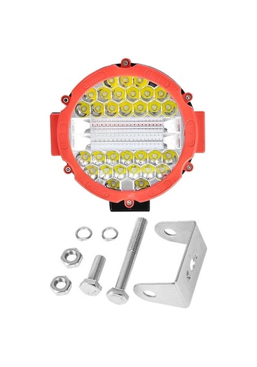 3 Modlu 3 Renk Kombo 51W Kırmızı Yuvarlak Off Road 12/24V Çalışma Tekne Lambası