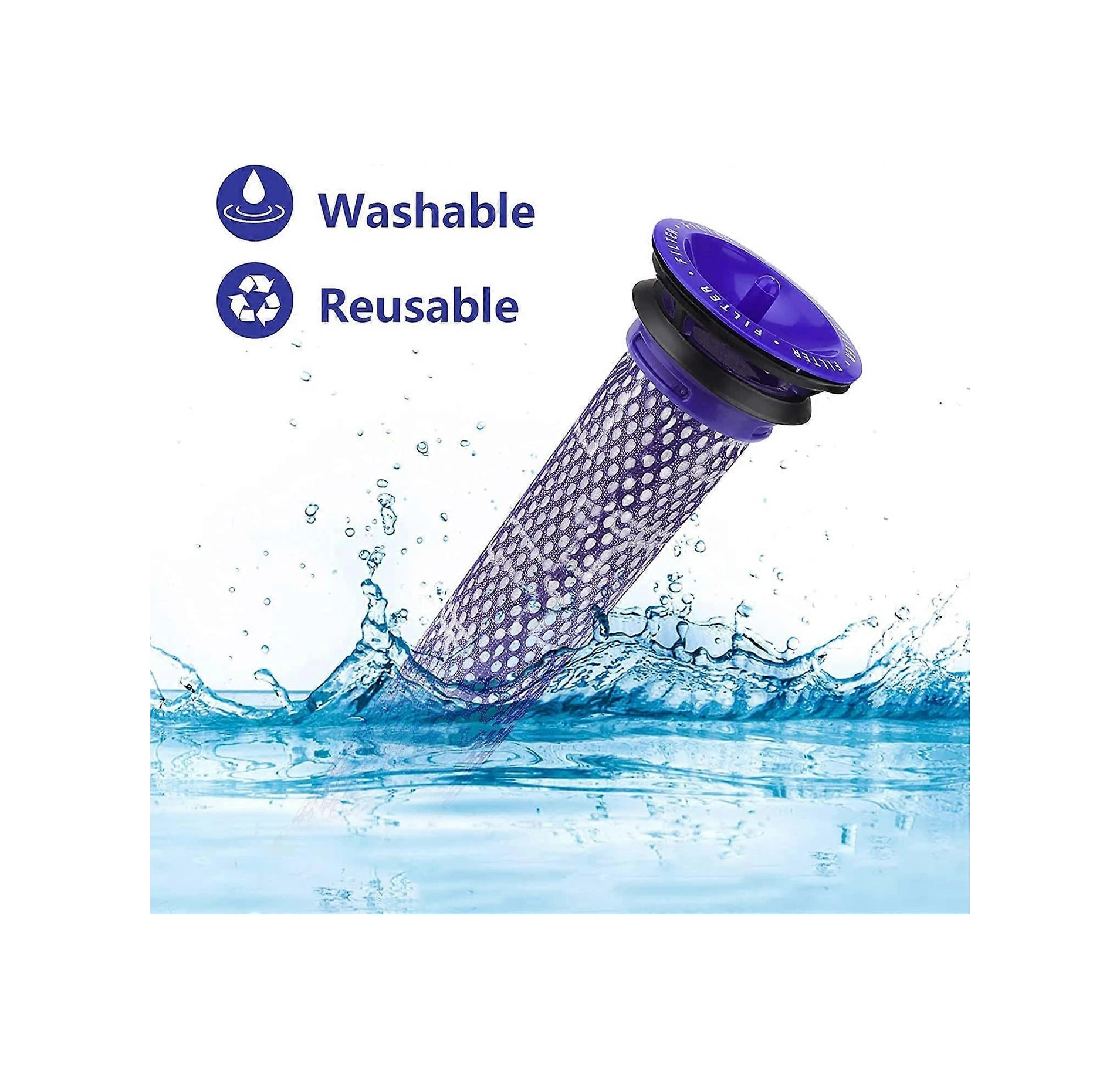 V8/v7 İçin Ln Filtresi - V7/v8 Absolute Ve Animal Elektrikli Süpürgeler İçin Yıkanabilir Yedek Filtreler, V8 İçin Elektrikli Süpürge Aksesuarları