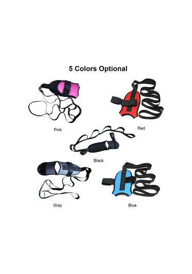 Geeroyoo Ayak Ve Vücut Germe İçin Ayarlanabilir Yoga Germe Kayışı - Pembe, Erkek Kadın Her Yaşta Kullanım Pembe