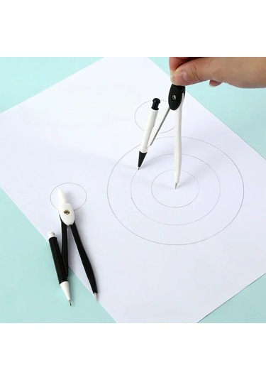 Yeni Pratik Pfofessional Pusula Seti Okul Ofis Çizim Matematik