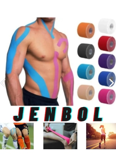 Jenbol Kinezyo Sporcu Bandı Mavi 5 CM x 5 M