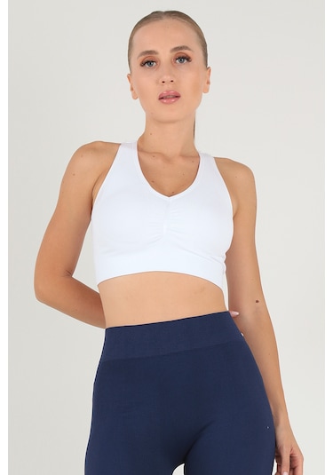 Doremi Çift Kat Kaplı Kalın Askılı Bralet Beyaz-s-m BEYAZ