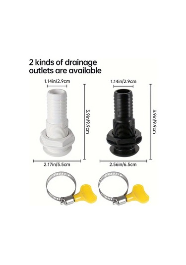 Willowhaven Premium 6.5ft Sintine Pompa Hortumu 29mm Gri Su Hortumu Kıvrımsız