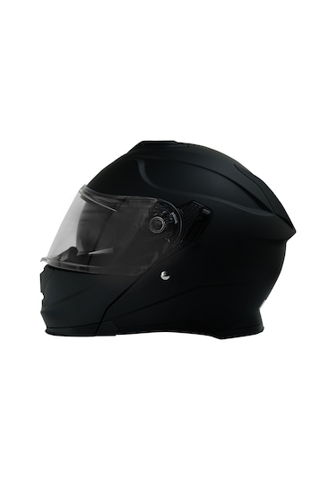 My Helmets Mks002 -B Güneş Vizörlü Şeffaf Çene Açılır Motosiklet Kaskı Siyah