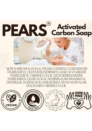 Pears Gliserinli Aktif Karbon Sabunu 120 G