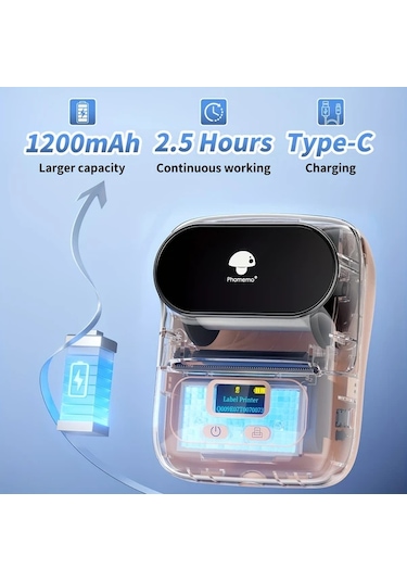 Hightower Phomemo M110 Akıllı Etiket Yazıcı - Pembe, Kablosuz, Telefon Ve Laptop Uyumlu Diğer