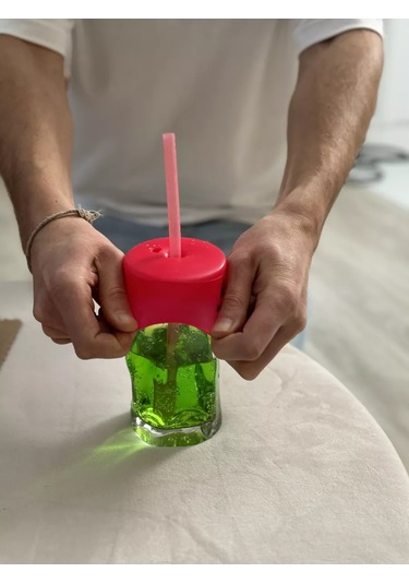 Partycap Bardağa Takılan, Yaylanabilir, Pipetli Silikon Kapak 218923950