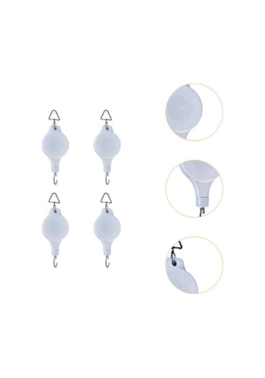 Pazly Suntek Sepeti Makaralı Çiçeklik Beyaz Askılı 4 Adet Xb